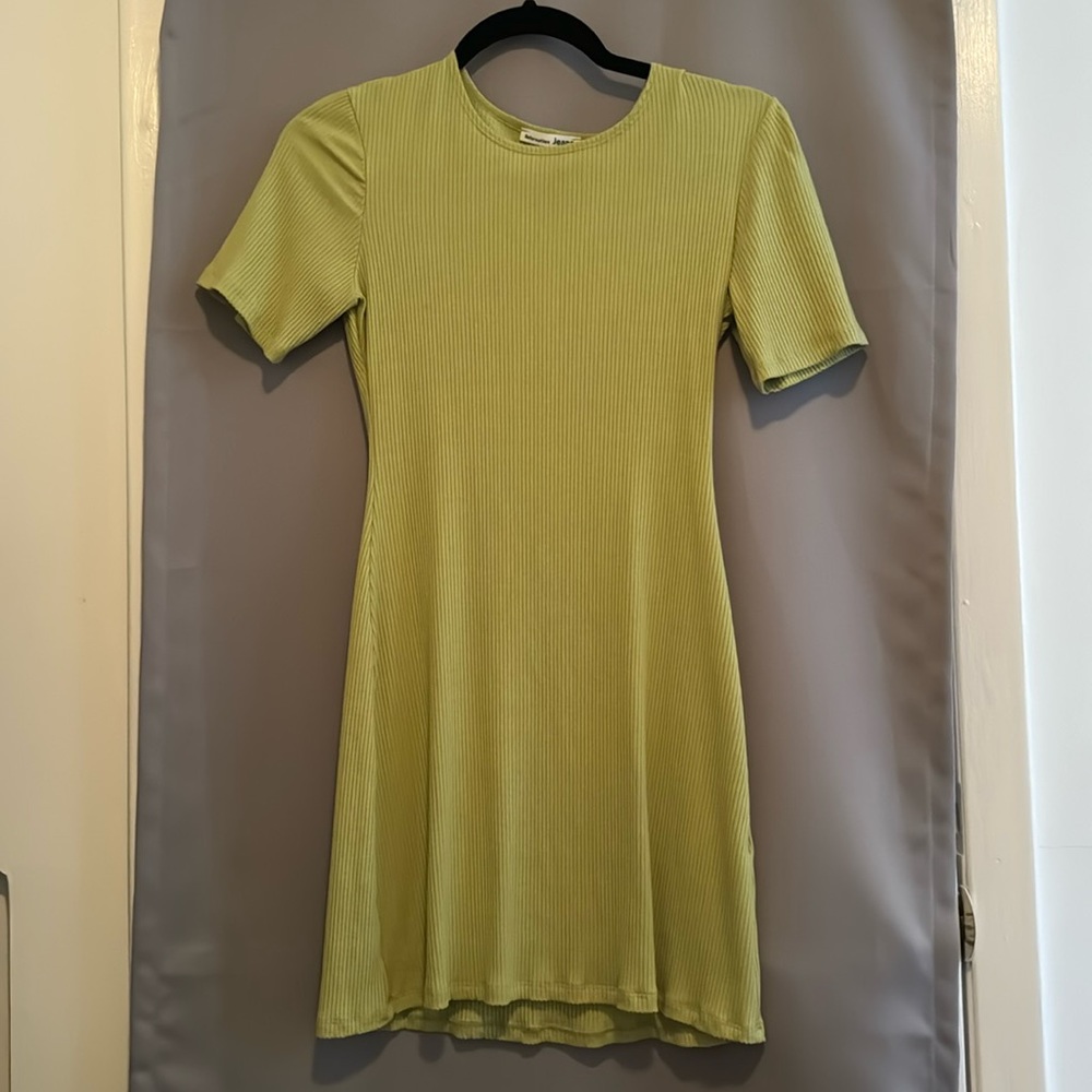 Green dress from Reformation.